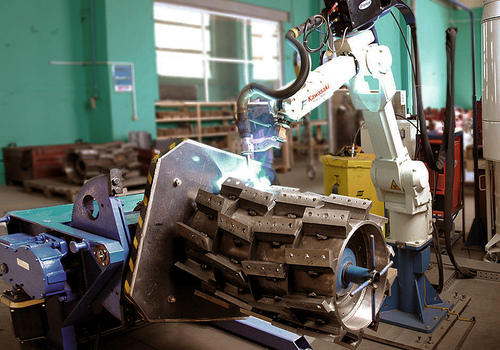 Robotic Welding Rock Grinder