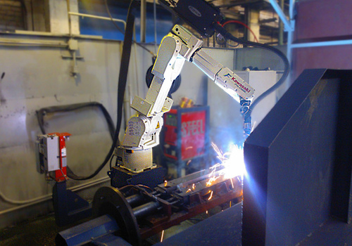 Robotic Welding Tractor Frame Parts