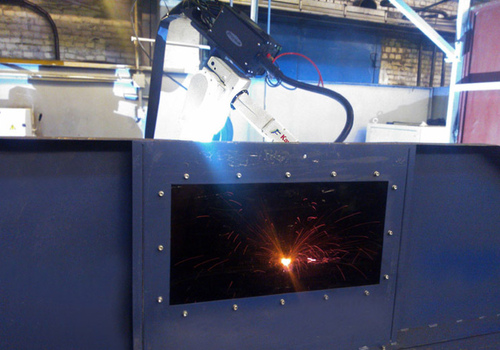 Robotic Welding Tractor Frame Parts