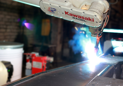 Robotic Scanning and Welding Locomotive Frames