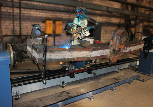 Robotic Scanning and Welding Locomotive Frames