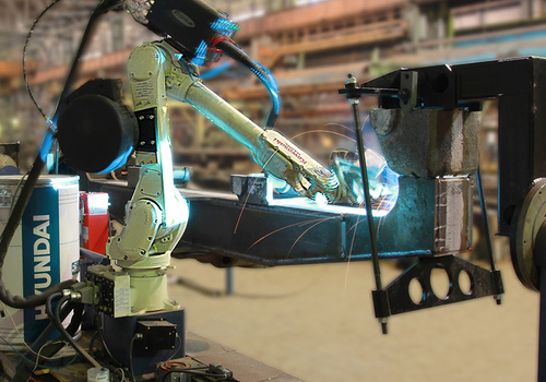 Robotic Scanning and Welding Locomotive Frames