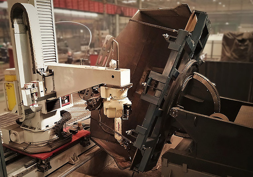 Robotic Bulldozer Bucket Welding