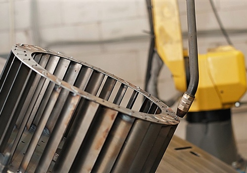Robotic Welding Fan Turbines