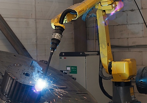 Robotic Welding Fan Turbines