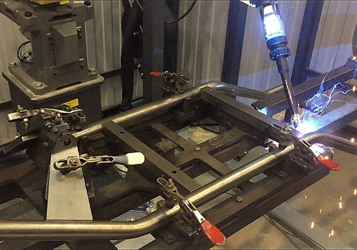 Robotic Welding for Wheeled Carts