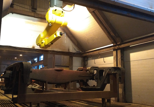 Robotic Washing Railway Bogies