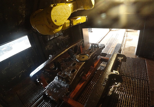 Robotic Washing Railway Bogies