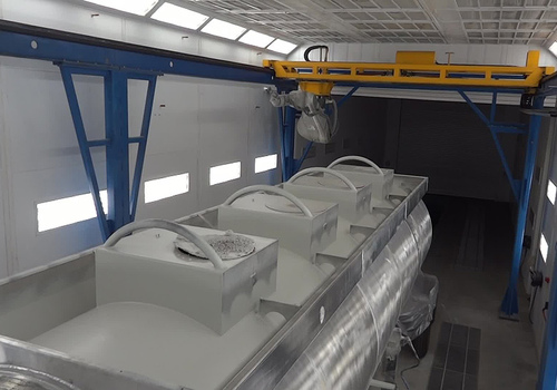 Robotic Rail Car Painting