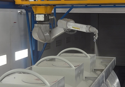 Robotic Rail Car Painting