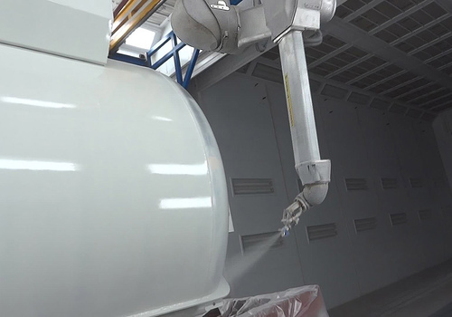 Robotic Rail Car Painting