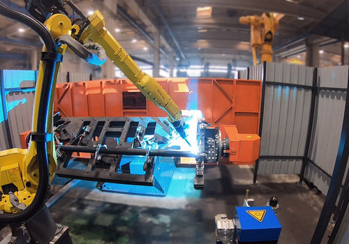 Robotic Welding Roller Supports