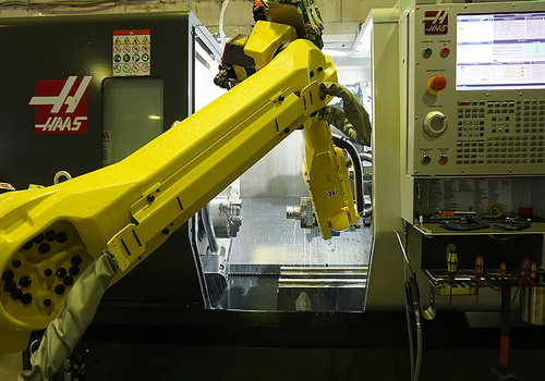 HAAS Machine Tool Centre Loading