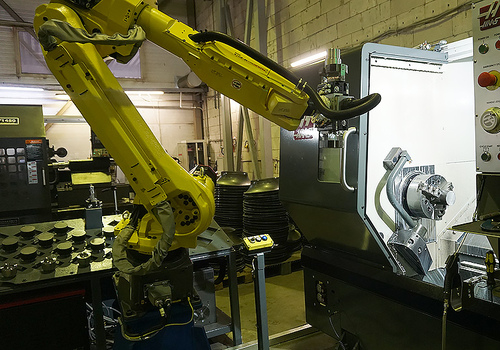 HAAS Machine Tool Centre Loading