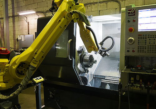 HAAS Machine Tool Centre Loading