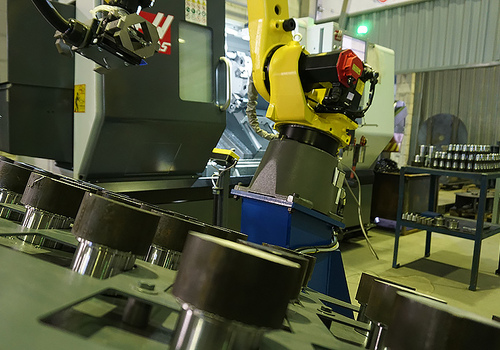 HAAS Machine Tool Centre Loading