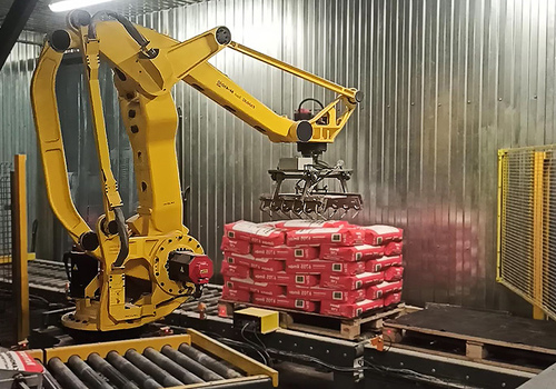 Robotic Palletizing Cement Bags
